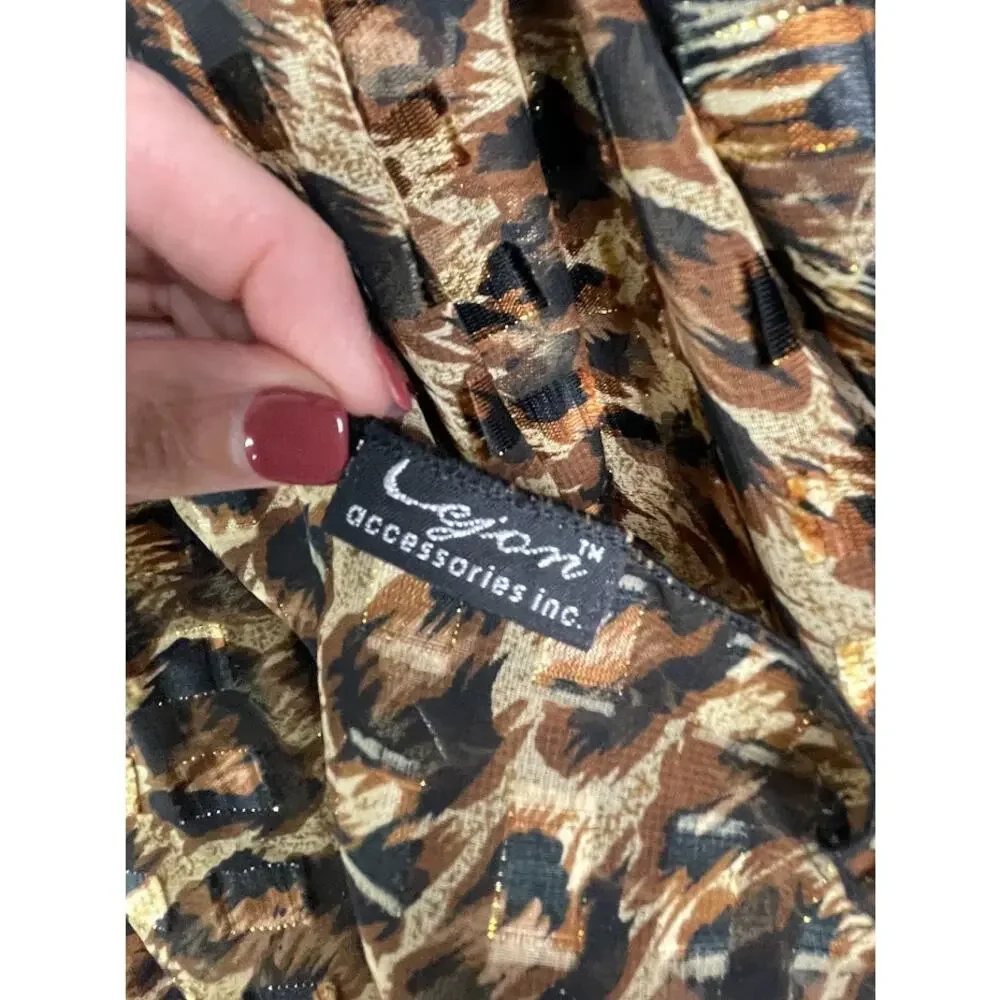 Oversized Leopard Print Scarf Large Animal Print Light Weight Wrap Classic Shawl